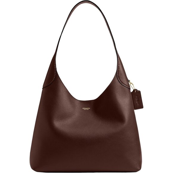Women's Maple 100% Leather Imported Conditioner Brooklyn Shoulder Bag - Picture 1 of 6